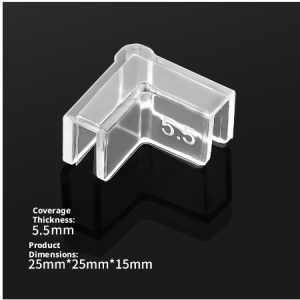 Transparent fish tank corner protectors-suitable for 5.5mm-1 pack