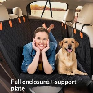 Heavy-duty Extended Car Seat Cover With A Pet Mat For Vehicles